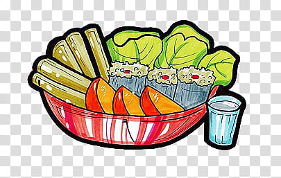 COLORFUL FOOD PICS, sushi illustration transparent background PNG clipart