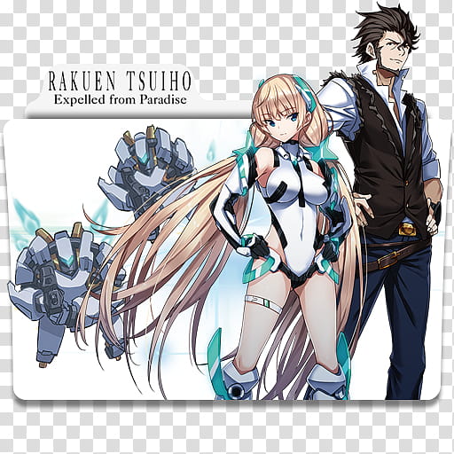 Anime Icon Pack , Rakuen Tsuihou Expelled from Paradise v transparent background PNG clipart