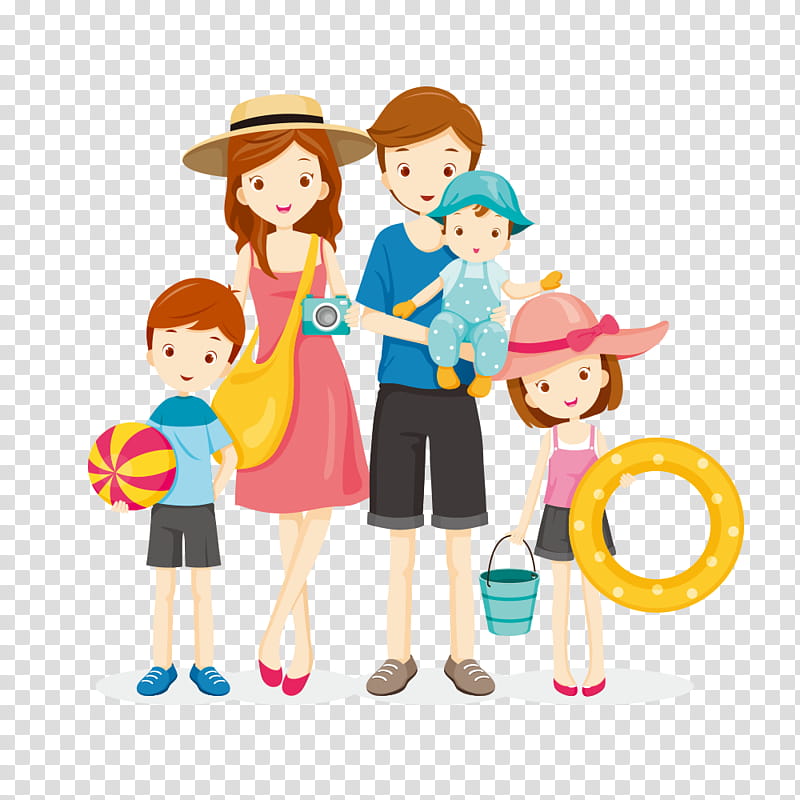 Happy Family, Travel, Vacation, Child, Cartoon, Fun, Sharing, Interaction transparent background PNG clipart