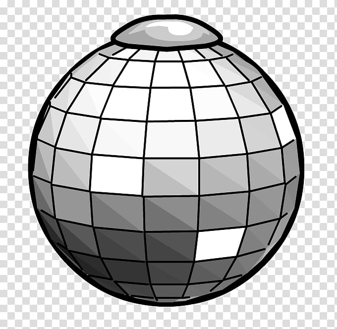 Dance Party, Disco Balls, Nightclub, Penguin, Sphere, Music, Drawing, Blackandwhite transparent background PNG clipart