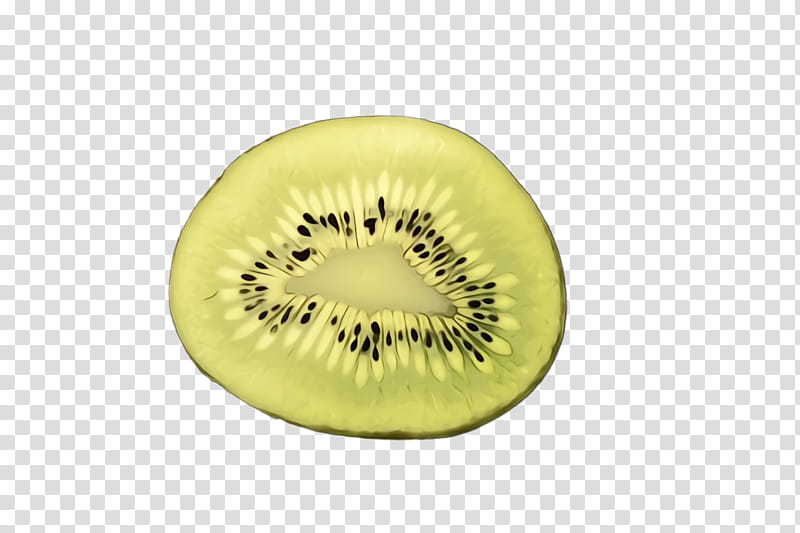 Kiwi, Watercolor, Paint, Wet Ink, Kiwifruit, Green, Yellow, Plant transparent background PNG clipart