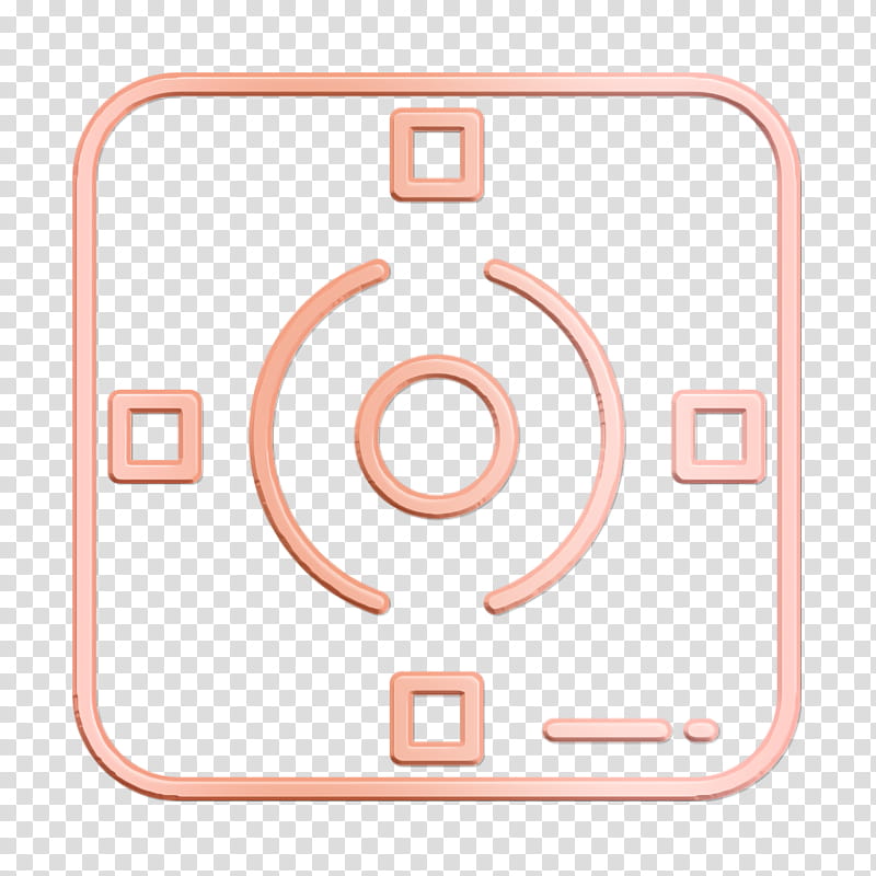 Movie Film icon Focus icon, Movie Film Icon, Mobile Phone Case, Line, Material Property, Circle, Symbol, Peach transparent background PNG clipart
