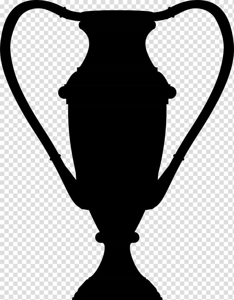 Trophy, Copa De La Liga, Black White M, Silhouette, Spanish Language, Kettle, Vase, Blackandwhite transparent background PNG clipart