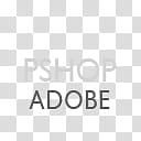 Gill Sans Text Dock Icons, shop-, Adobe shop text illustration transparent background PNG clipart