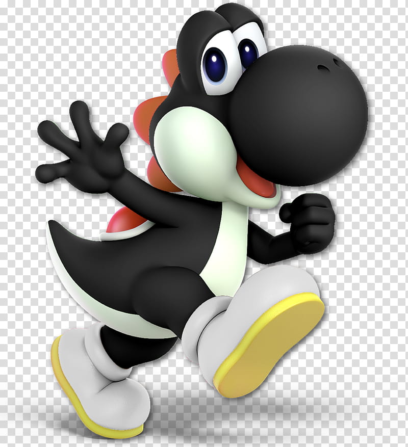 Super Smash Bros Ultimate Black Yoshi transparent background PNG clipart