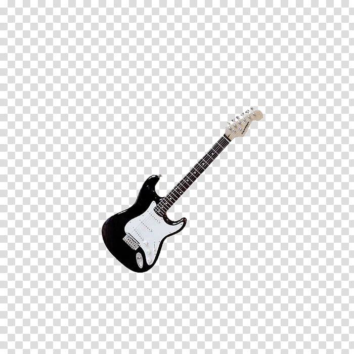 Guitarras, black and white electric guitar transparent background PNG clipart