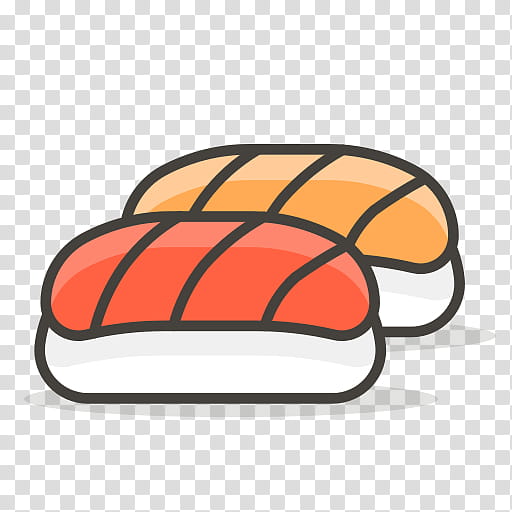 Food Icon, Sushi, Icon Sushi, Emoji, Orange, Yellow, Line transparent background PNG clipart