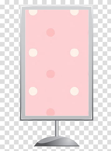 Signboards , gray framed pink and white polka-dot sign transparent background PNG clipart