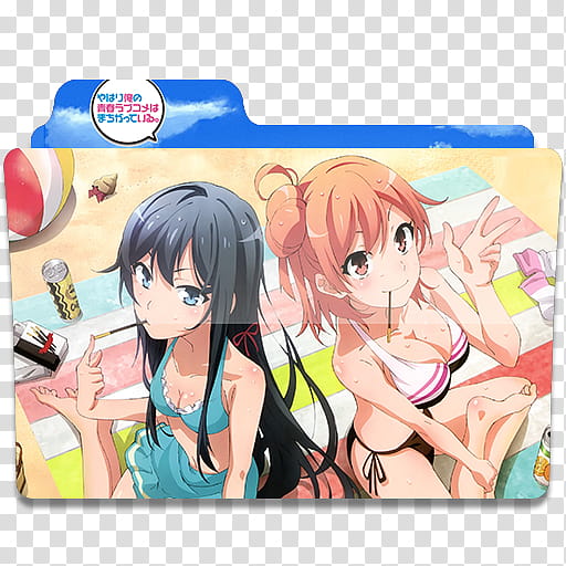 Anime Icon Pack , Yahari Ore no Seishun Love Come wa Machigatteiru  transparent background PNG clipart