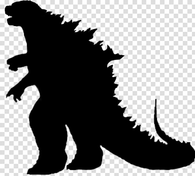 Godzilla  silhouette  transparent background PNG clipart