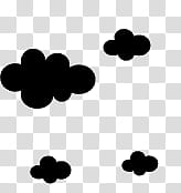 Cute  Stamps, black clouds illustration transparent background PNG clipart