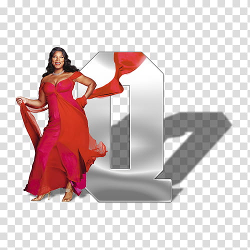 Celebrity Alphabet Psd , woman wearing red and pink gown transparent background PNG clipart