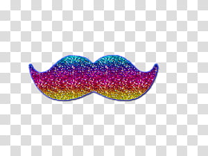 MOUSTACHES, pink, yellow, and blue mustache illustration transparent background PNG clipart thumbnail