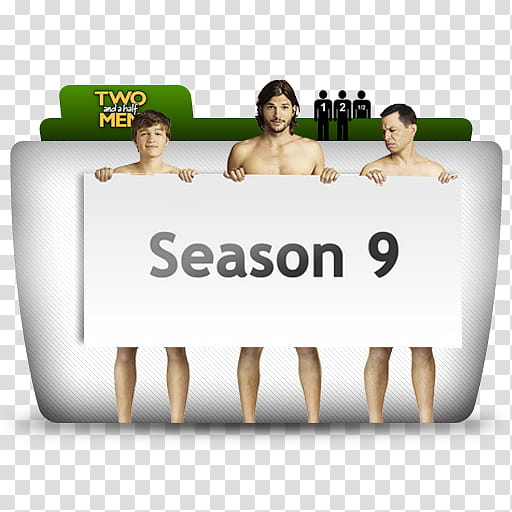 Two And A Half Men All Seasons Folder Icons, Two And A Half Men Season  transparent background PNG clipart