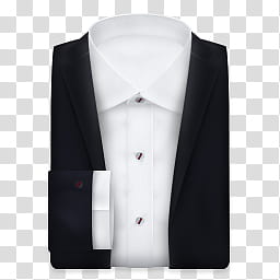 Executive, white and black notched lapel suit jacket art transparent background PNG clipart