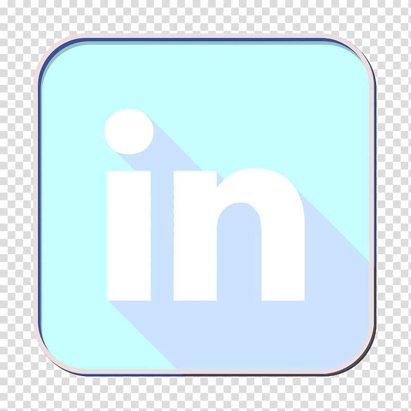 in icon linked icon linkedin icon, Blue, Text, Line, Azure, Aqua, Logo, Sky transparent background PNG clipart