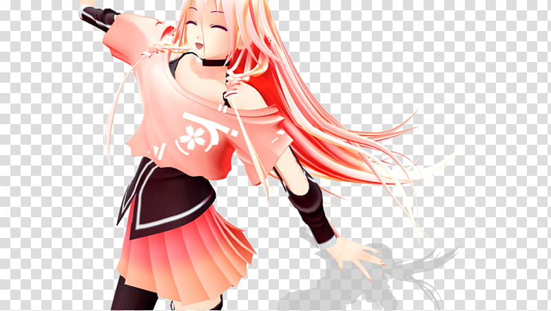 Sakura IA, anime character transparent background PNG clipart