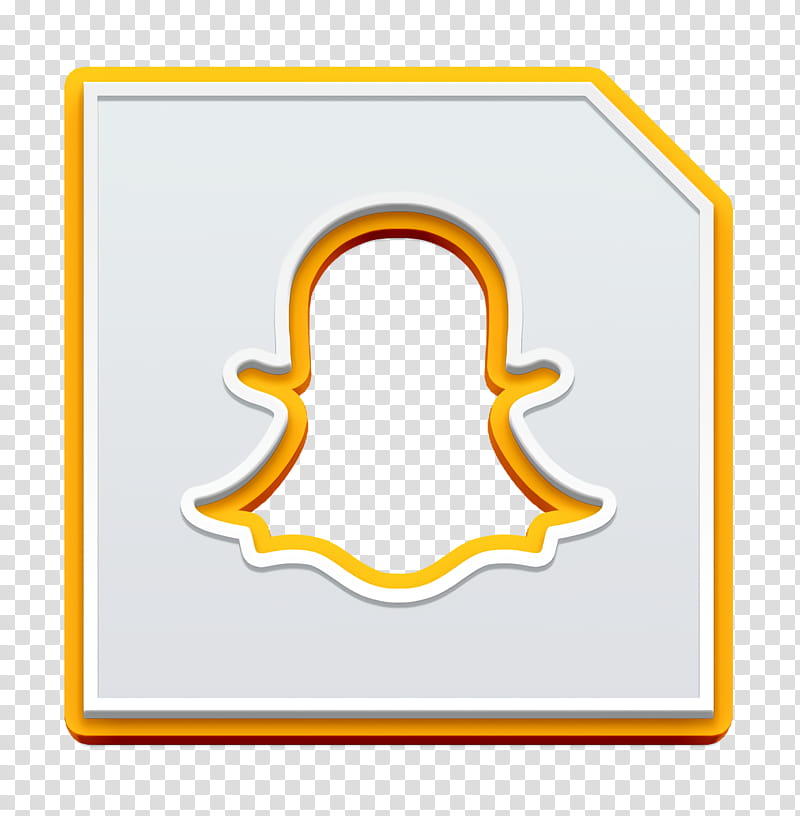 Social Media Logo, Media Icon, Snapchat Icon, Social Icon, Yellow ...