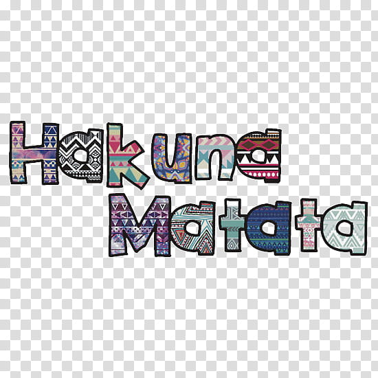 s, Hakuna Matata text transparent background PNG clipart