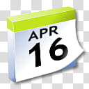 WinXP ICal, April  sticky notes transparent background PNG clipart