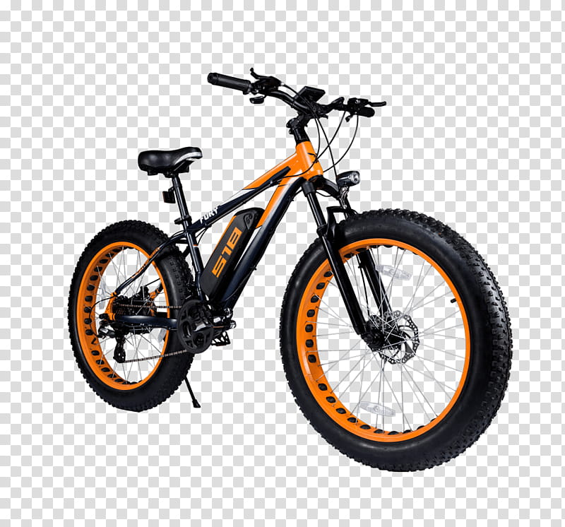 Orange Frame, Electric Bicycle, Mountain Bike, Bicycle Pedals, Motor Vehicle Tires, Fatbike, Electricity, Tandem Bicycle transparent background PNG clipart