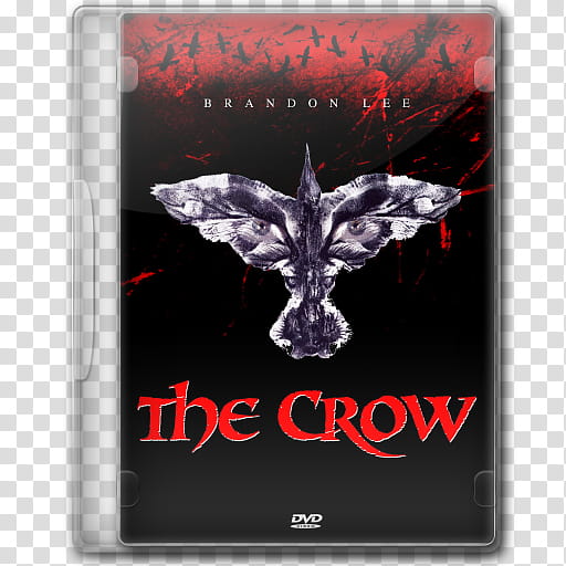 the BIG Movie Icon Collection C, The Crow v, The Crow DVD case transparent background PNG clipart