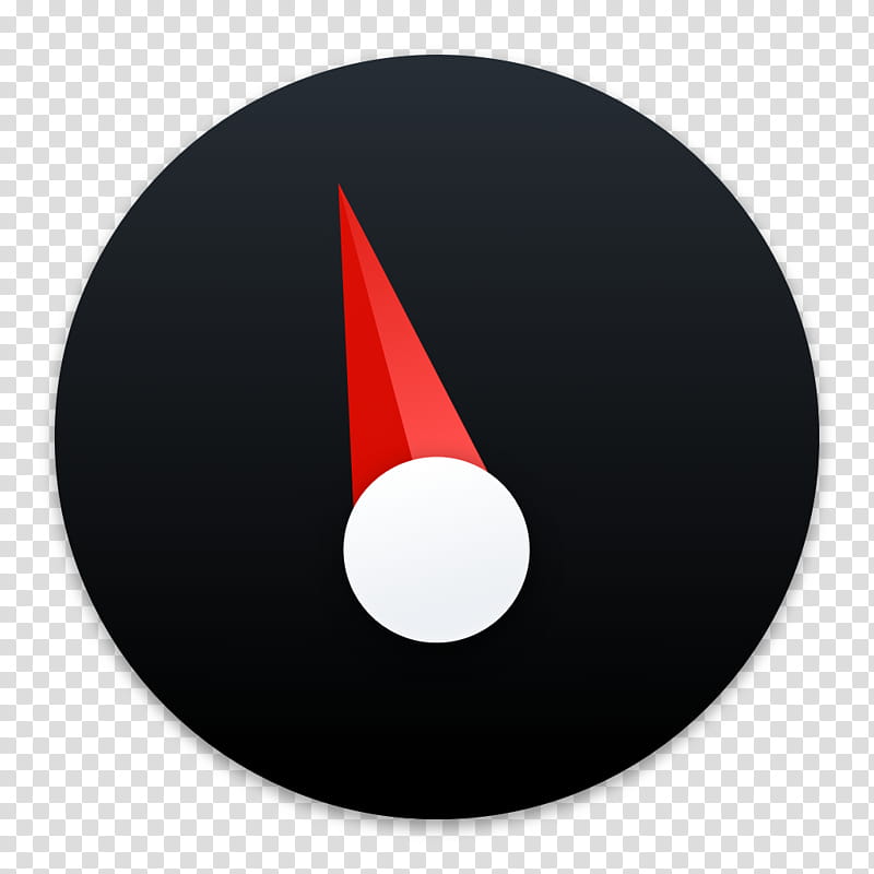 Clay OS  A macOS Icon, Dashboard, black and red meter logo illustration transparent background PNG clipart