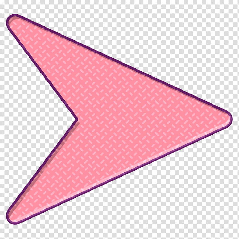 Arrows icon Send icon Right arrow icon, Pink, Line, Triangle transparent background PNG clipart
