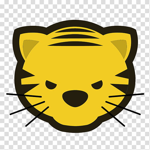 Smiley Face, Tiger, Lion, Leopard, Facebook, Yellow, Snout, Whiskers transparent background PNG clipart