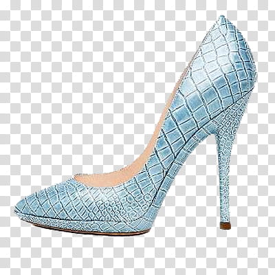 Shoes Mode Style, unpaired blue leather pointed-toe platform pump transparent background PNG clipart