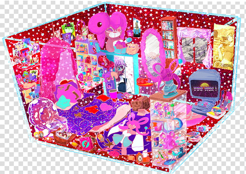 Arta Room, multicolored doll house transparent background PNG clipart