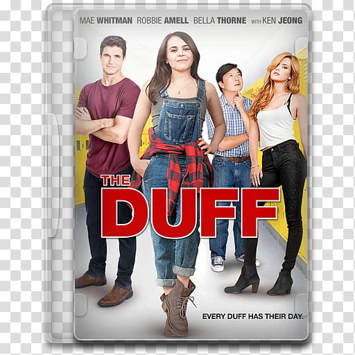 Movie Icon , The DUFF, The Duff DVD case transparent background PNG clipart