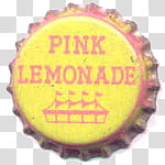 New DISCULPA, Pink Lemonade labeled bottle cap transparent background PNG clipart