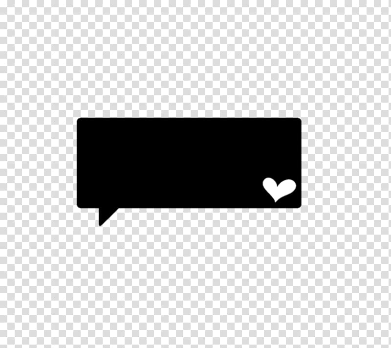 rectangular black chat box art transparent background PNG clipart