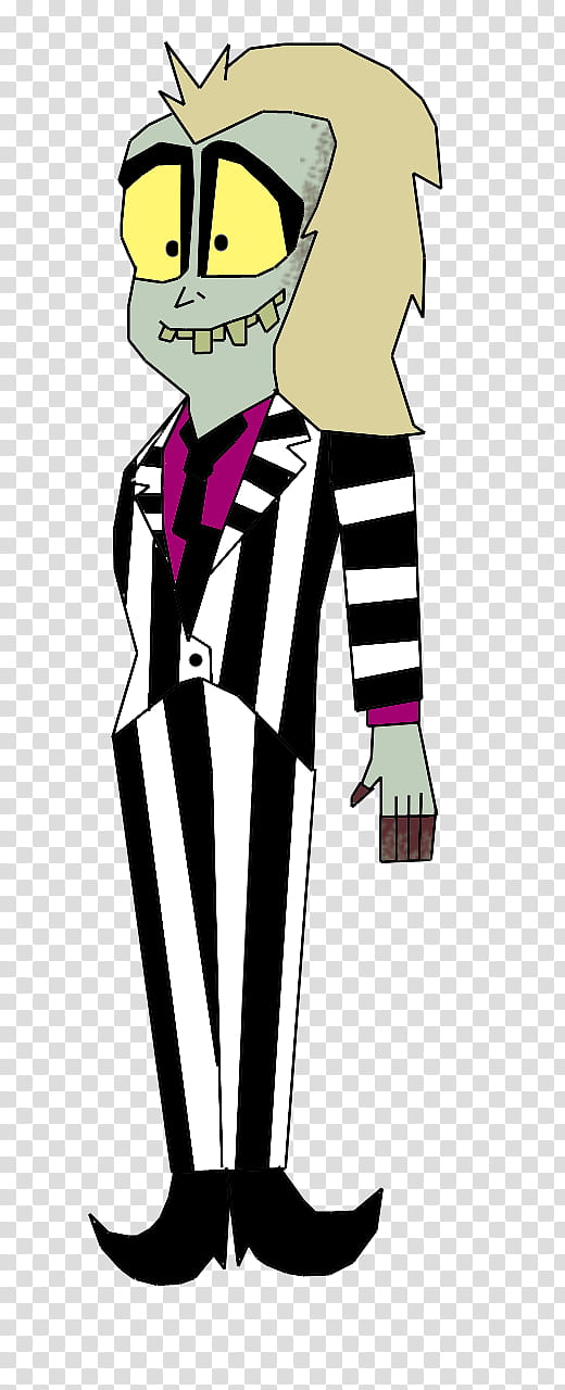 Beetlejuice NoWVerse Design, yellow haired character illustration transparent background PNG clipart