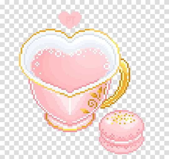 Pink Descarga libre, heart-shaped pink and white cup illustration transparent background PNG clipart