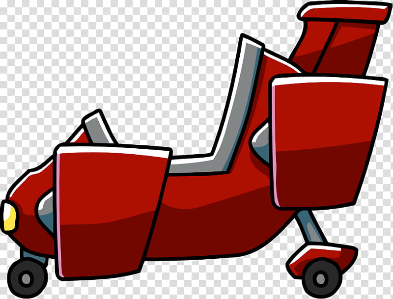 Car Red, Flying Car, Scribblenauts, Vehicle, Wheel, Cartoon, Line, Chair transparent background PNG clipart