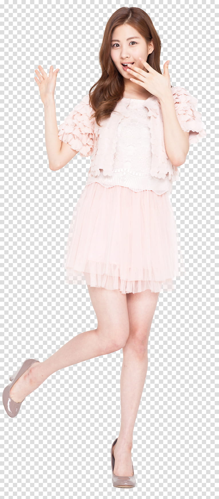 Seohyun SNSD render, standing woman with shocking facial expression transparent background PNG clipart