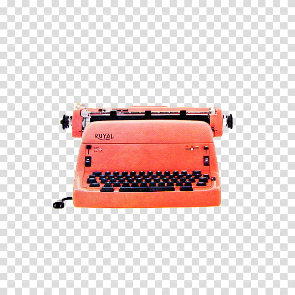 Typewriters, red Royal typewriter transparent background PNG clipart