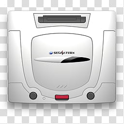 Sega Saturn V, gray Sega Saturn console illustration transparent background PNG clipart