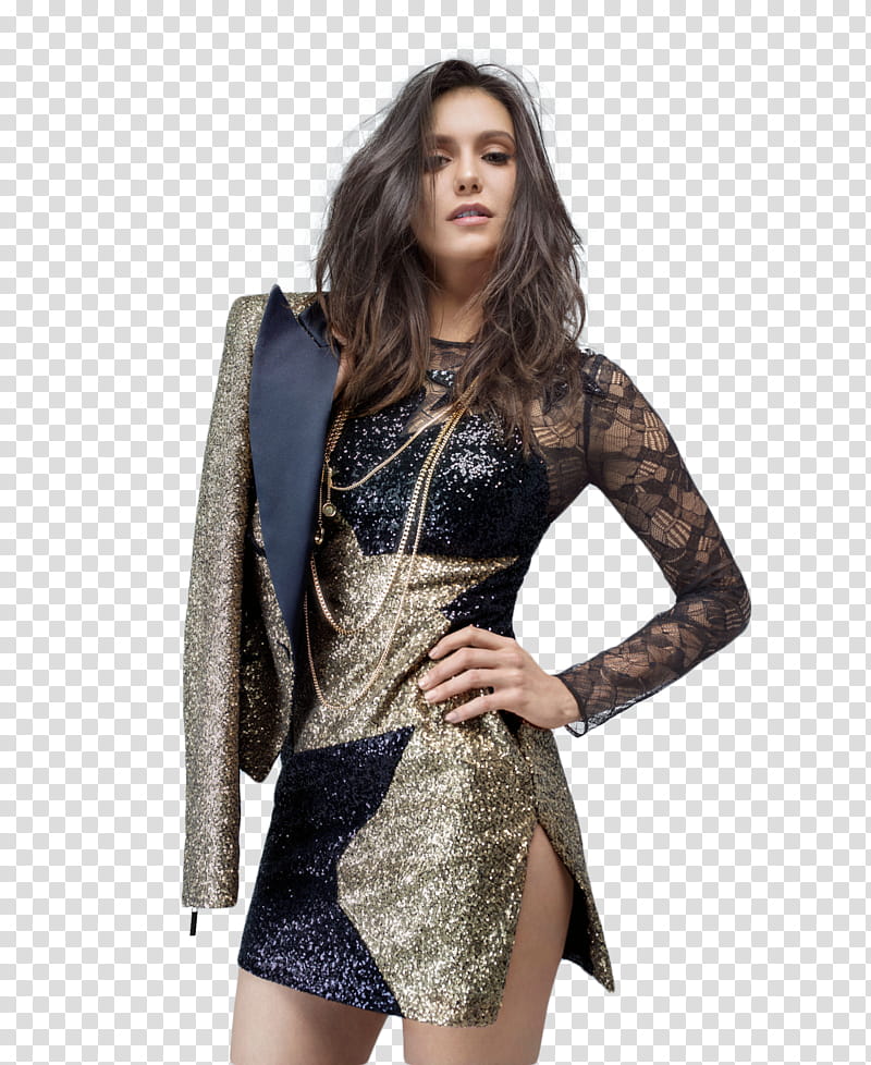 ft Nina Dobrev transparent background PNG clipart