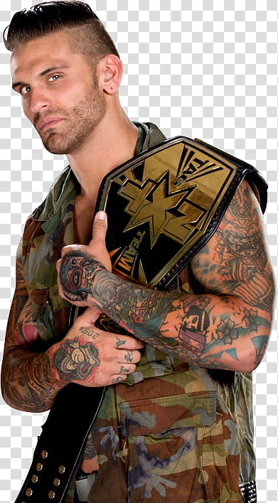 Corey Graves NXT Tag Team Champion transparent background PNG clipart