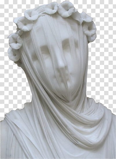 Mini  s, statue wearing veil transparent background PNG clipart