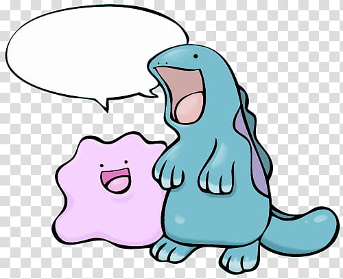 Ditto and Quagsire transparent background PNG clipart