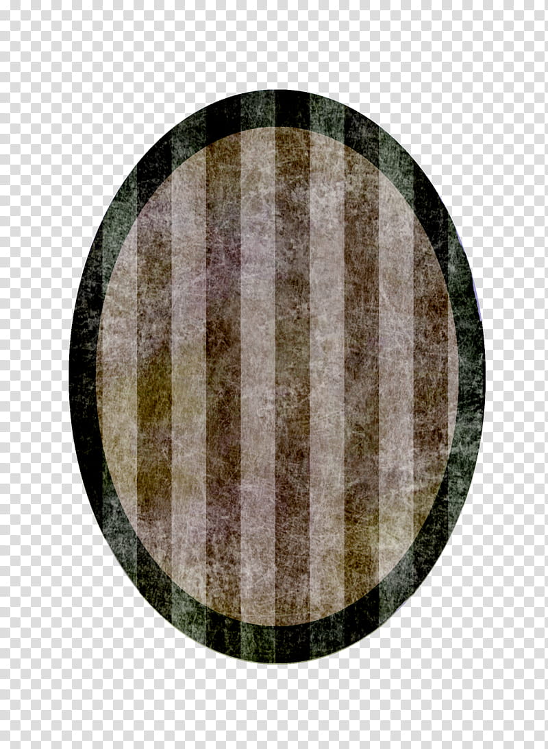 Oval Striped Frame, oval brown abstract illustration transparent background PNG clipart