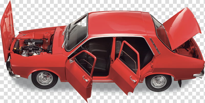 Classic Car, Dacia 1300, Automobile Dacia, Renault 12, Romania, Vehicle, Renault Gordini, Red transparent background PNG clipart