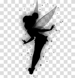 tinkerbell sitting silhouette