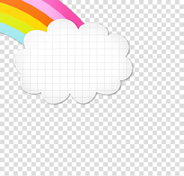 Nube, white clouds and rainbows artwork transparent background PNG clipart