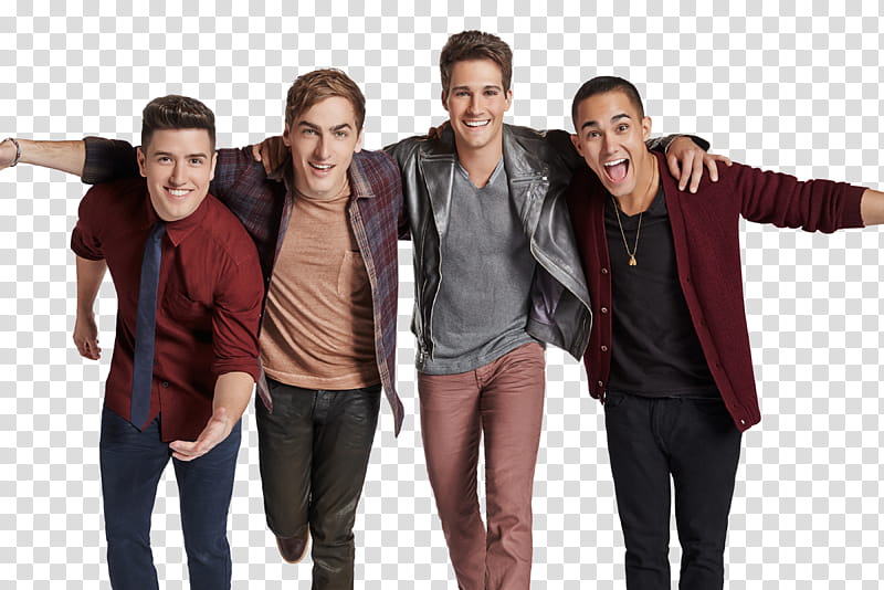 four member boy band transparent background PNG clipart