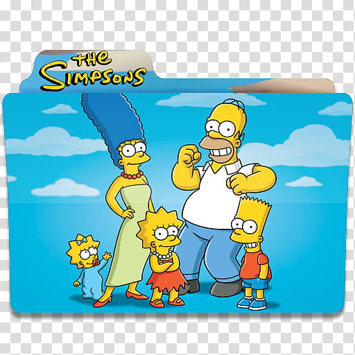 The Simpsons Icon Folder ,  transparent background PNG clipart